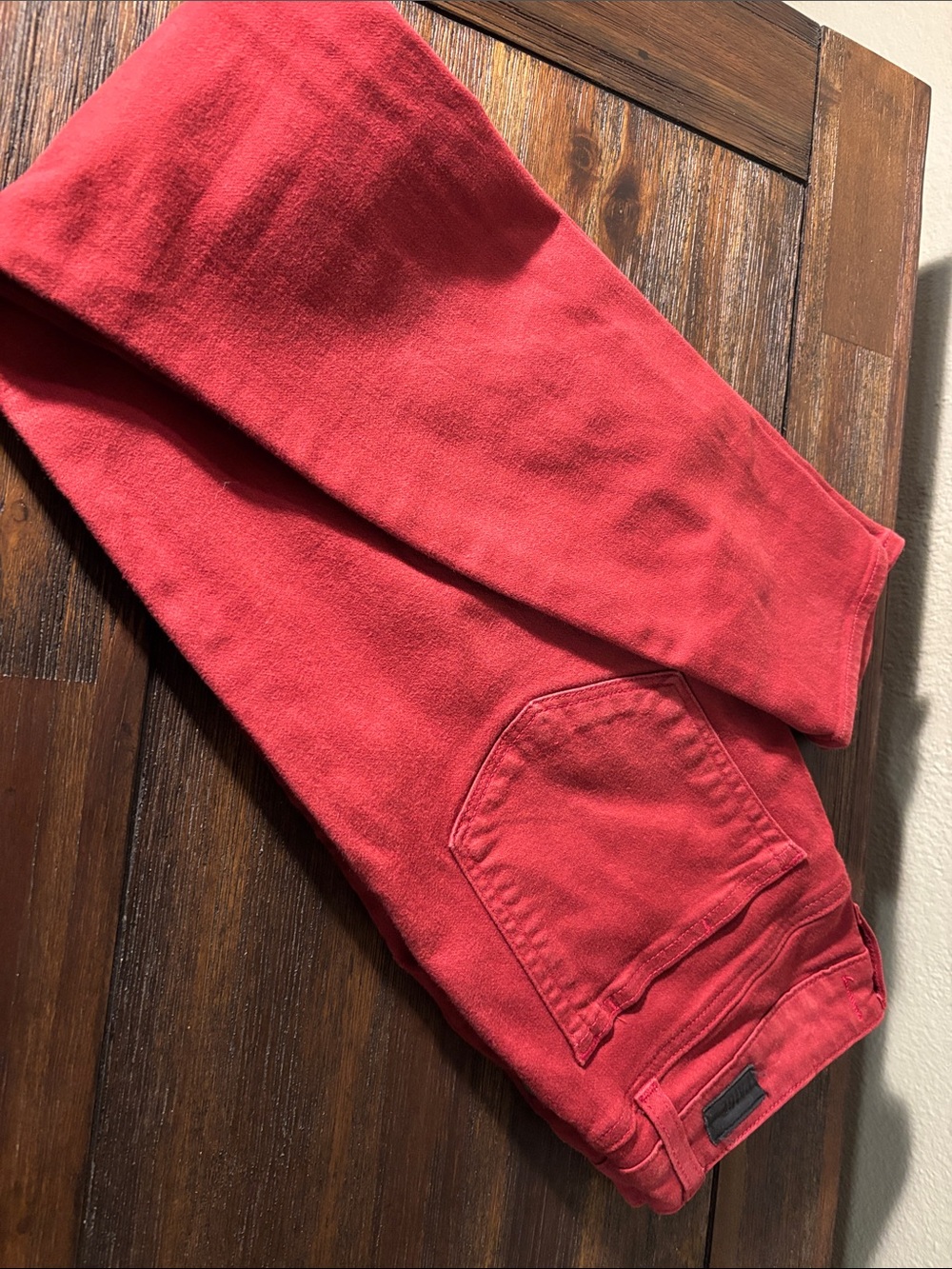 PAIGE Cranberry color, Cropped Ankle Jeans